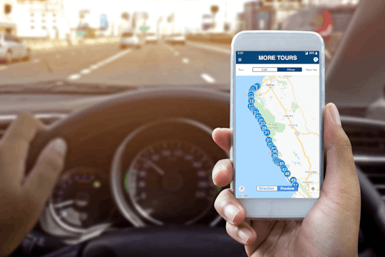 California Big Sur self-guided driving audio tour
