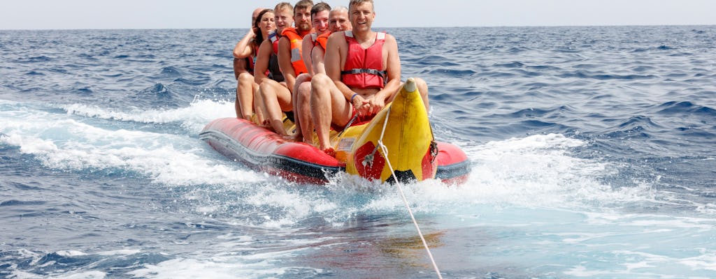 Excursión a la playa de St Nick con paseo en banana boat opcional