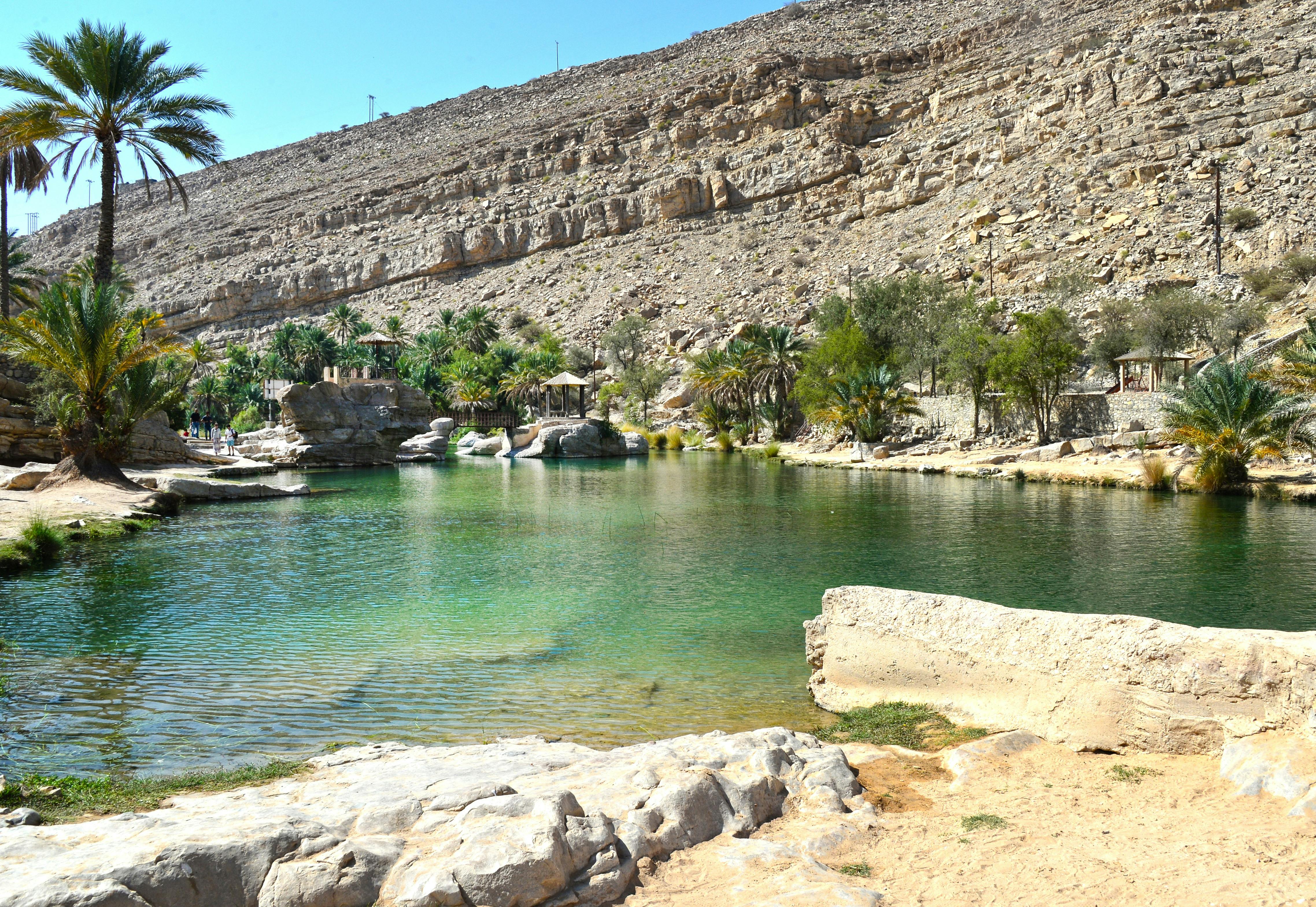 Private tour to Wadi Bani Khalid and desert villages from Muscat with lunch