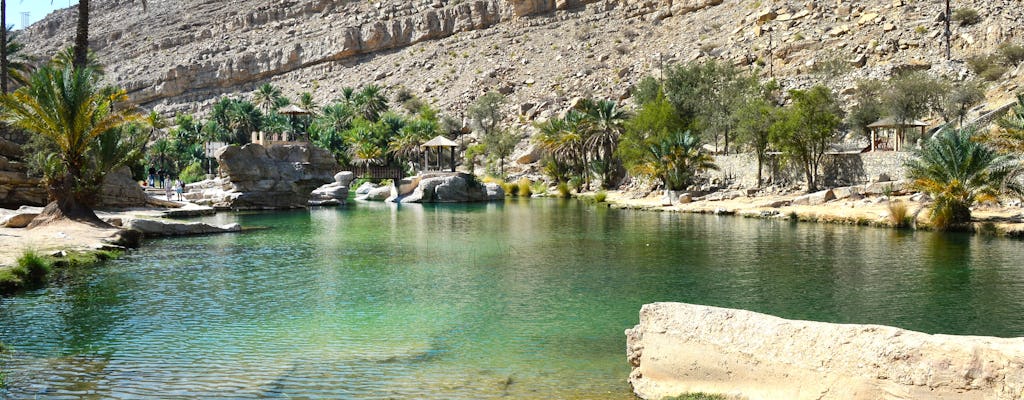 Excursão privada a Wadi Bani Khalid e aldeias do deserto de Mascate com almoço