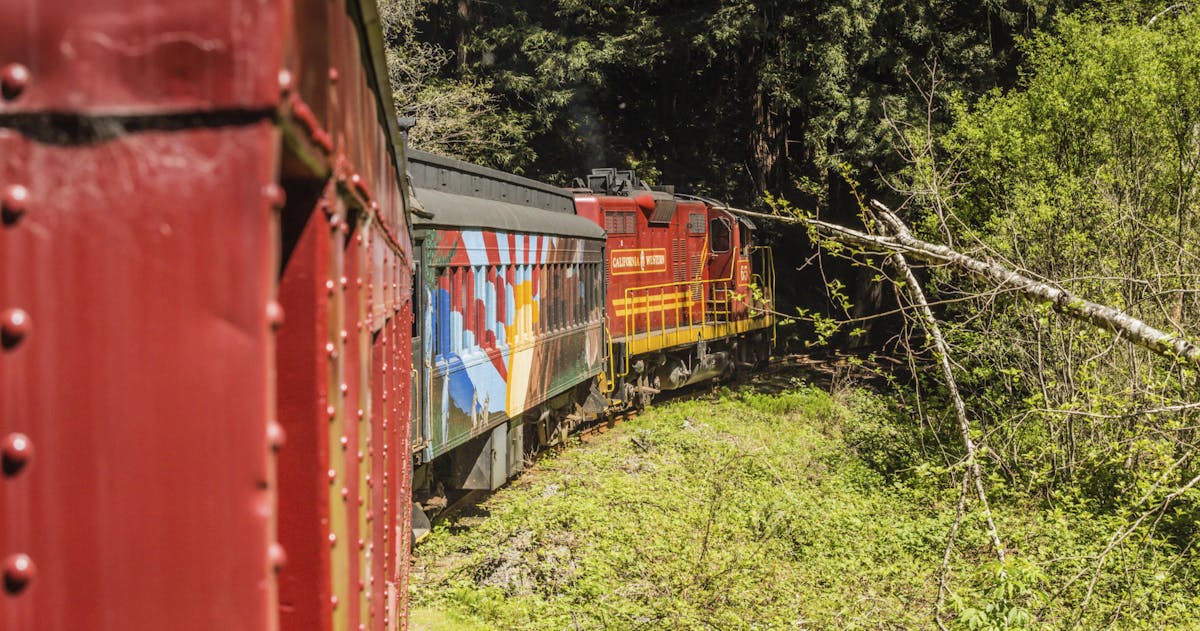 Skunk Train Pudding Creek Express kaartjes in Fort Bragg, CA