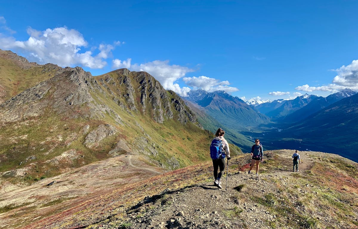 Klassieke trektocht door de Alpen