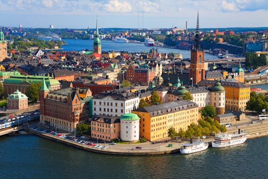 Self guided tour with interactive city game of Stockholm