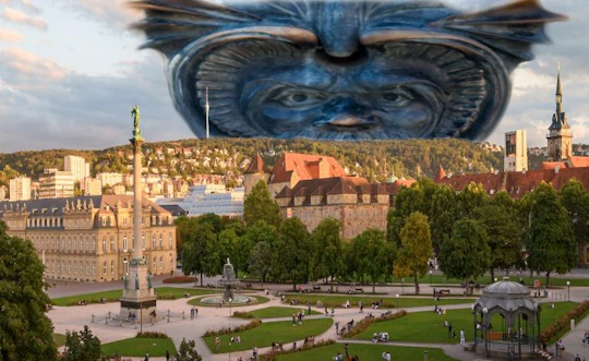 City rally in Stuttgart "On the trail of the water spirits"