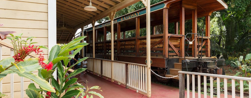 Pacote havaiano Luau Kalamaku com experiência em passeio de trem