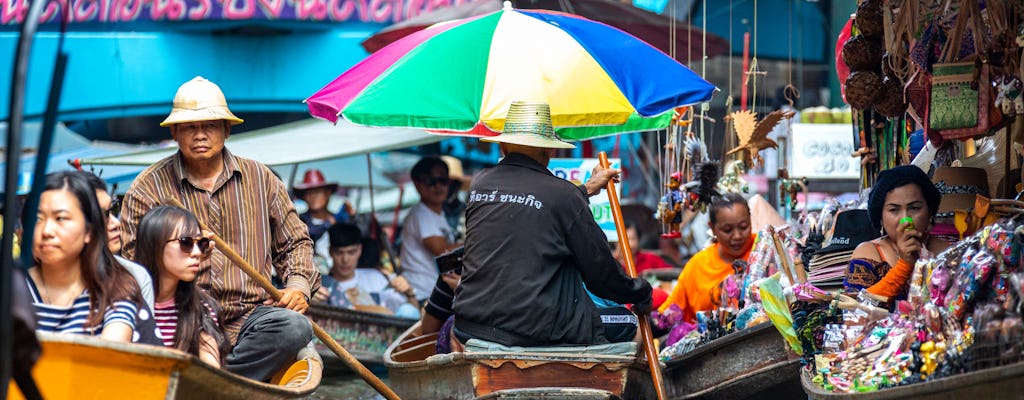 Drijvende markt van Amphawa vanaf Hua Hin