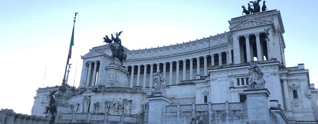 Palazzo Venezia gereserveerde ingang met het Museum van het Risorgimento