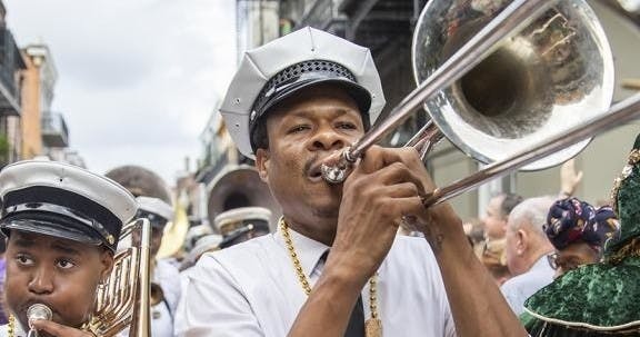 Tour durch das französische Viertel von New Orleans mit einem lokalen Musiker