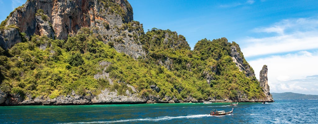 Wyspy Phi Phi i laguna Pileh łodzią motorową