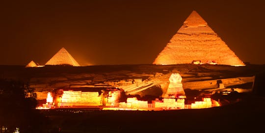 Show de som e luz nas Pirâmides de Gizé