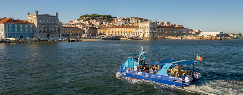 Bilhetes de 48 horas para hop-on hop-off de barco por Lisboa