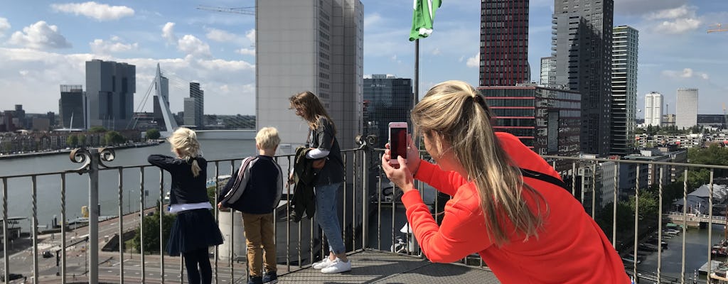 Tour privado de Markthal y visita a la azotea de Het Witte Huis