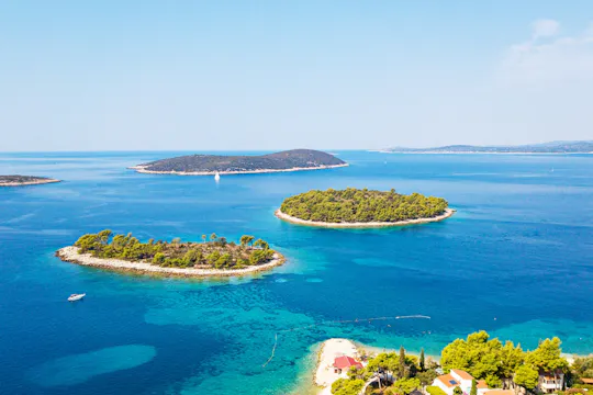Halve dag boottocht naar Blue Lagoon en Solta Island vanuit Trogir