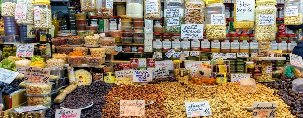 Tour de comida callejera y mercado de Málaga
