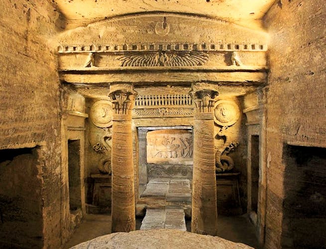 Roman amphitheater, Bombay's pillar, Catacombs from Alexandria