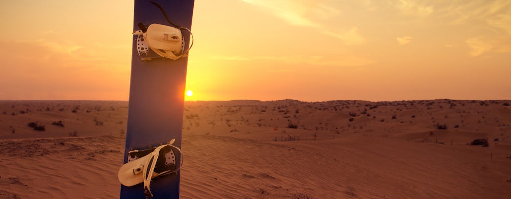 Dubai desert safari with dune bashing, sandboarding, BBQ dinner