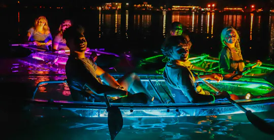 Night time glow paddle at Margaritaville Pensacola Beach