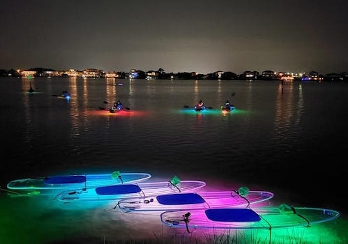 Night time glow paddle at Margaritaville Pensacola Beach