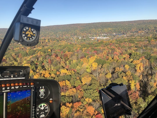 Private Hudson Valley fall foliage helicopter tour from Westchester