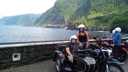 Madeira tour van een halve dag langs de oude weg naar het westen met zijspan