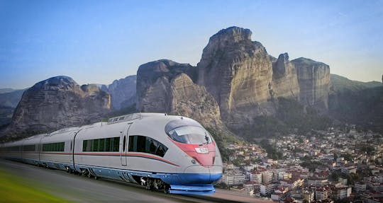 By Train 1 day Tour from Athens to Meteora in English or Spanish including Hermit Caves