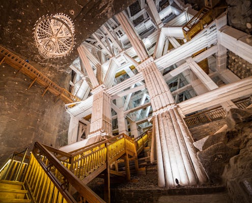 Visita guiada a la mina de sal de Wieliczka con recogida en el hotel desde Cracovia