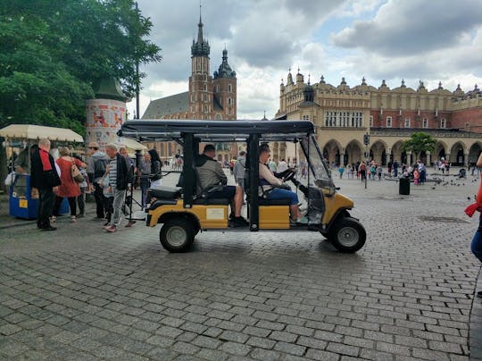 Excursão pela cidade velha de Cracóvia, Kazimierz judeu e gueto de carrinho de golfe elétrico