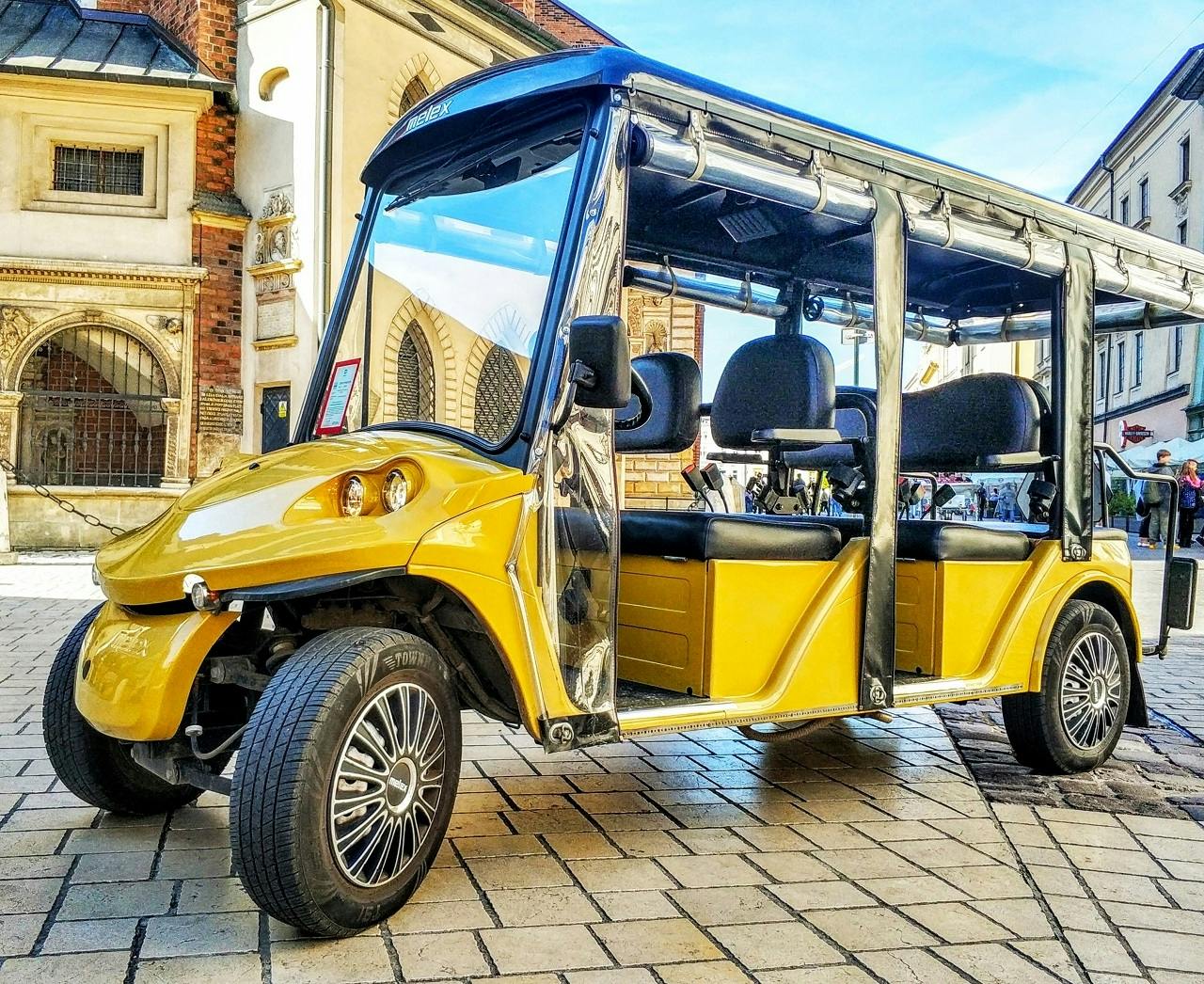 Visite guidée de la vieille ville de Cracovie en voiturette de golf électrique