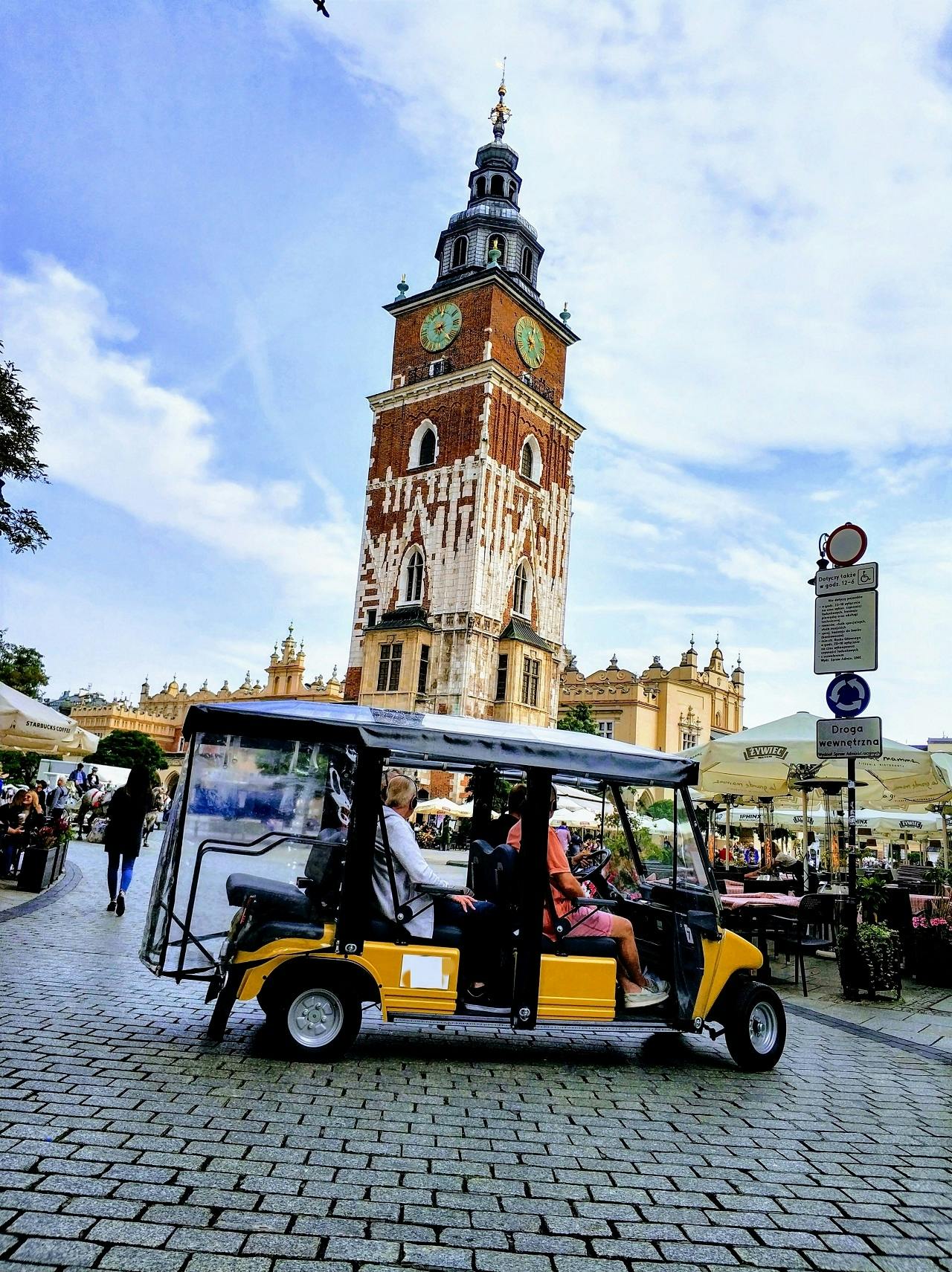 Recorrido por el casco antiguo de Cracovia en carrito de golf y visita guiada al castillo de Wawel