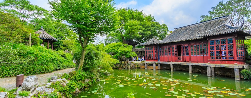 Excursão privada aos Jardins de Suzhou com traslado do hotel ou da estação de trem