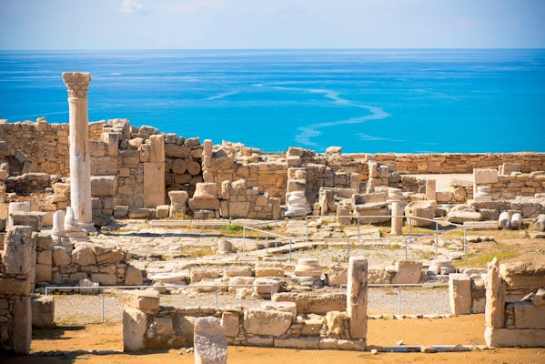 Kourion Cyprus archeologische erfgoedsite zelfgeleide wandeling