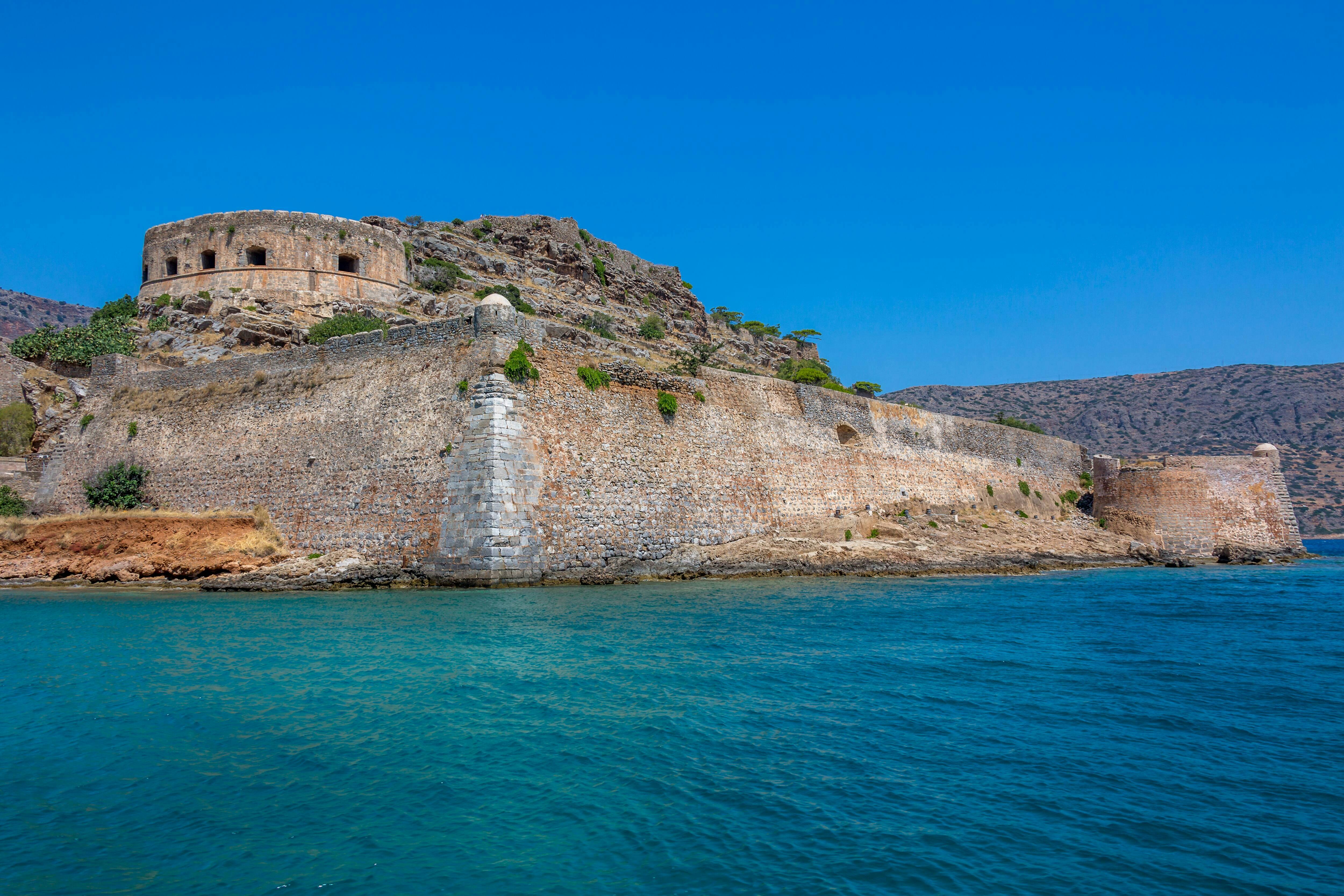 Tour dell'isola di Spinalonga dal sud di Creta