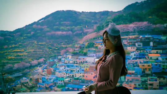 Noleggio di abiti retrò nel villaggio culturale di Gamcheon