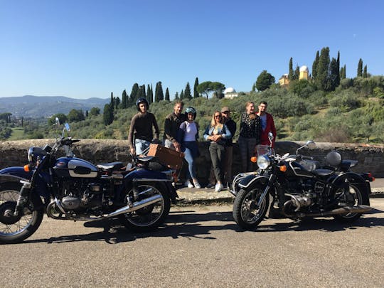 Florence sidecar tour at sunset with aperitivo