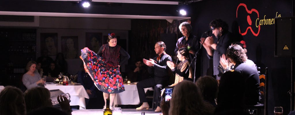 Visite à pied des tapas de Madrid avec spectacle de flamenco