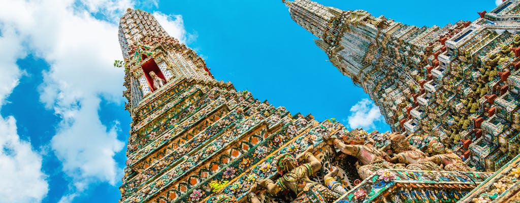Tour a piedi autoguidato del Tempio dell'alba di Bangkok Wat Arun