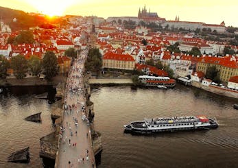 Prague evening cruise with buffet-style dinner
