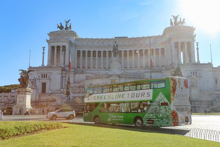72-hour hop-on hop-off bus tour with stop at Eataly Rome