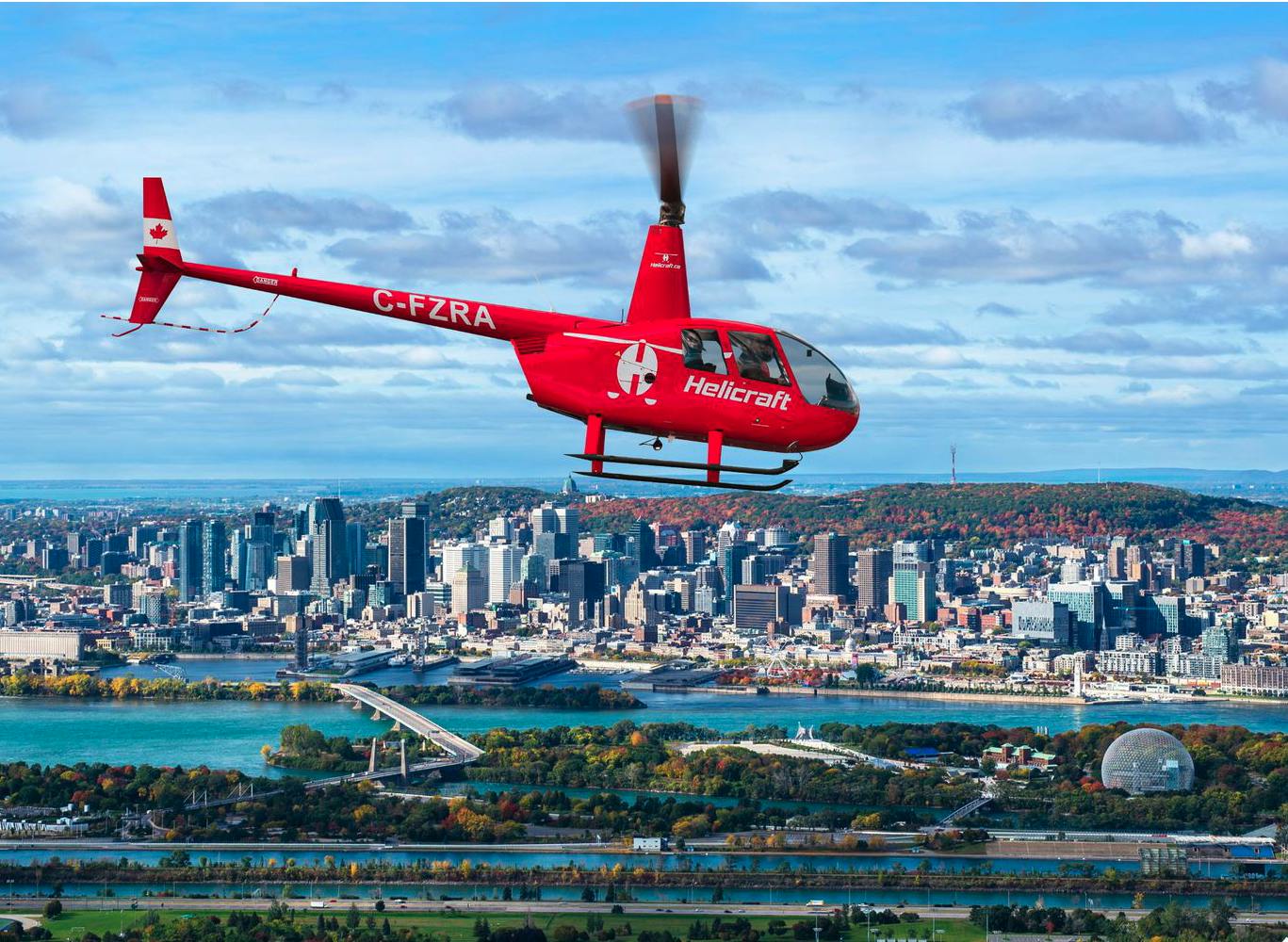 Wycieczka helikopterem po Montrealu