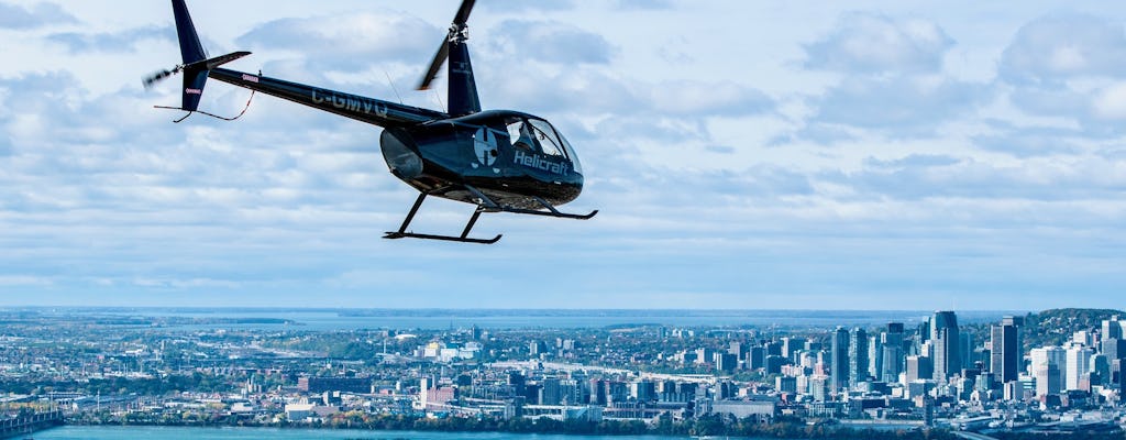 Helikoptervlucht door Montreal Saint-Laurent Circuit