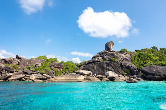 Full-day Similan Islands early bird tour by speed catamaran with optional transfers
