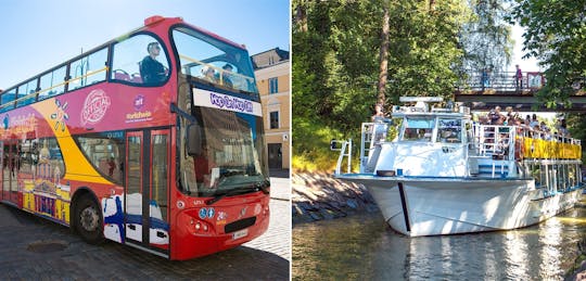 Helsinki combo: Hop on Hop off bus tour 24h & Beautiful Canal Route, archipelago cruise 1.5h