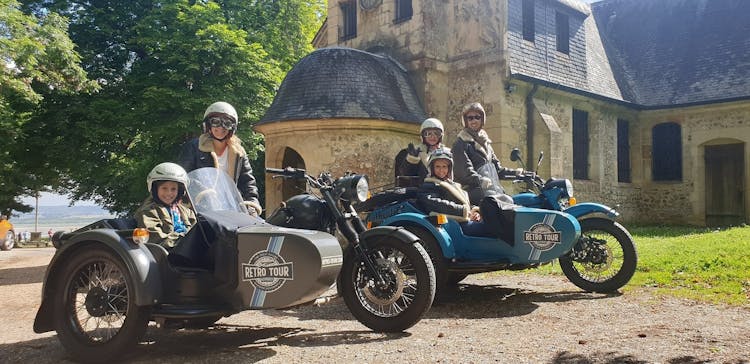 Great escape on the Côte Fleurie by vintage sidecar
