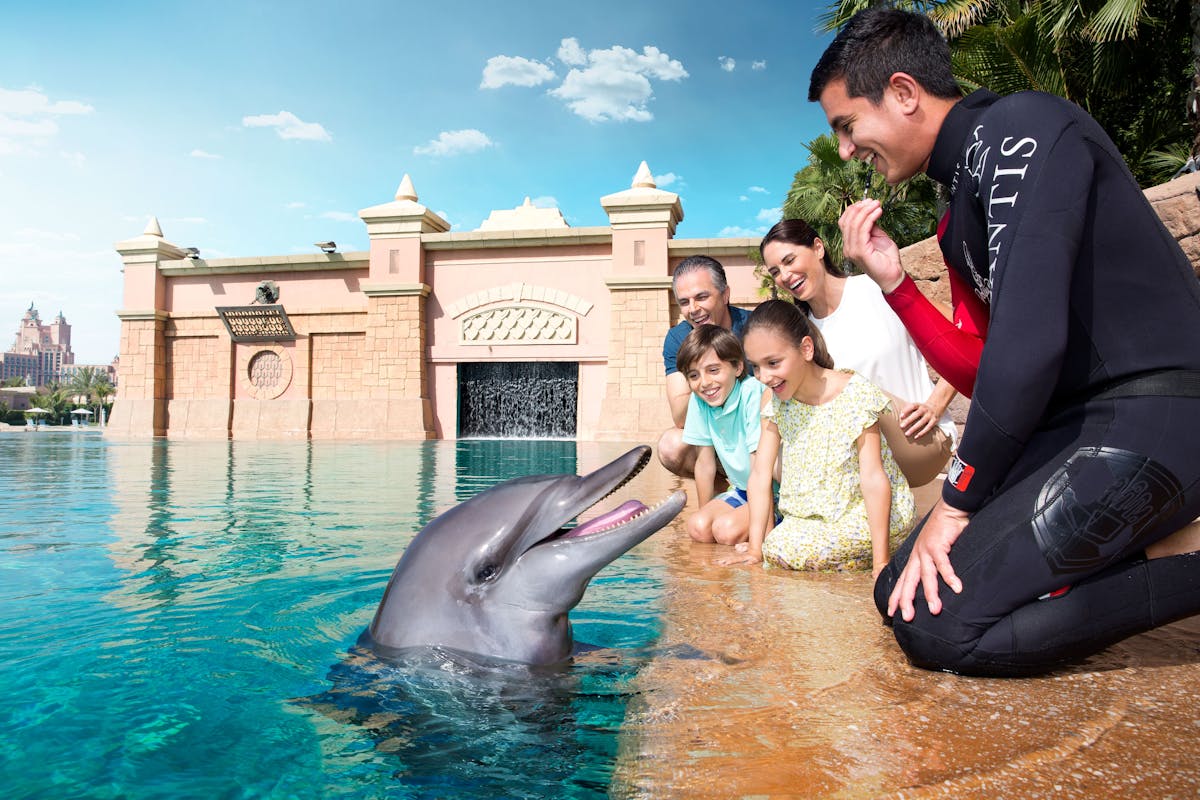 Ontmoeting met dolfijnen in Atlantis Dubai