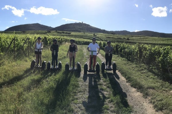 Segway™-tour voor liefhebbers van avontuur langs de wijnroute van de Elzas