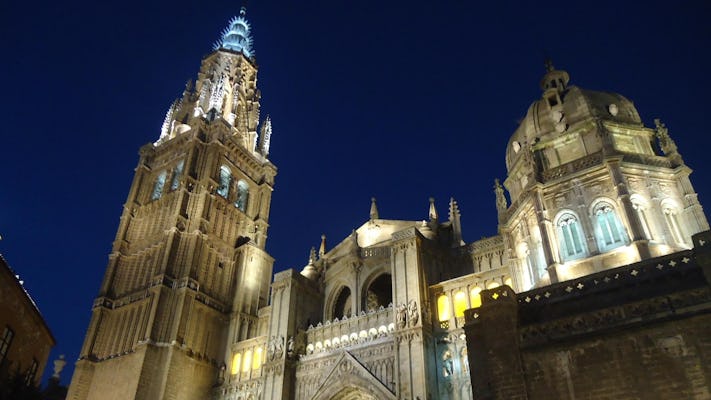 Toledo night tour with wine and tapas from Madrid