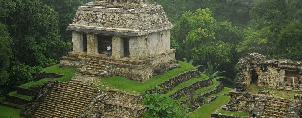Palenque Mayan Ruins, Misol-Ha and Agua Azul Waterfalls full-day trip from Palenque