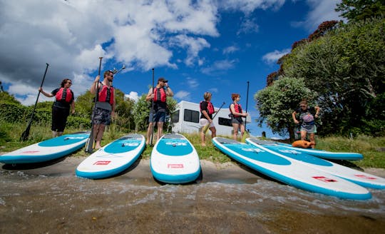 Aventura de paddleboard no Canal Ohau