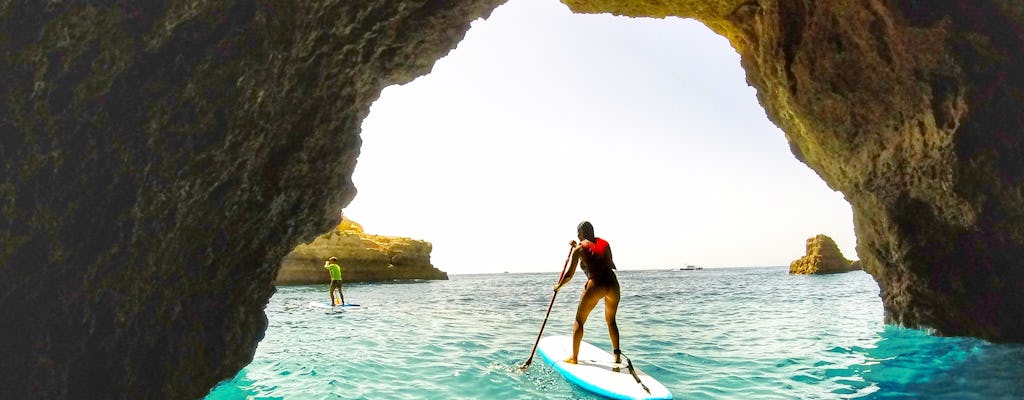 Stand-up paddle-grottentour in Albufeira