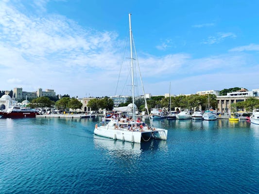Catamaran day cruise with lunch in Rhodes